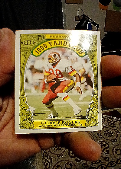 1981 Topps #1000 George Rogers 1000 Yard Club — front