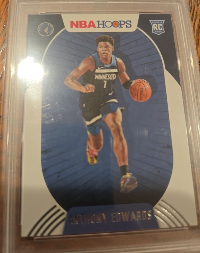 2020 NBA Hoops #1 Anthony Edwards — front