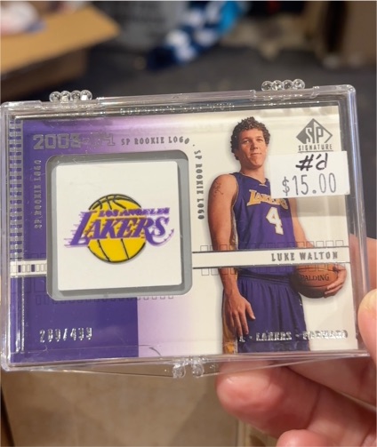 2003 SP Signature #SP Rookie Logo Luke Walton — front