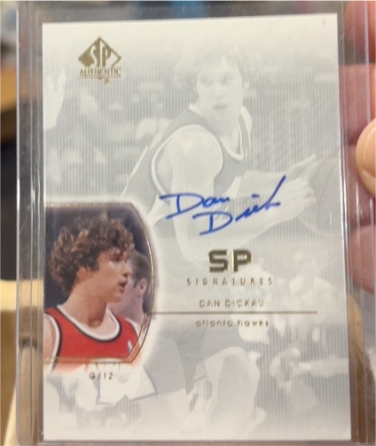 2003 SP Authentic SP Signatures Dan Dickau — front
