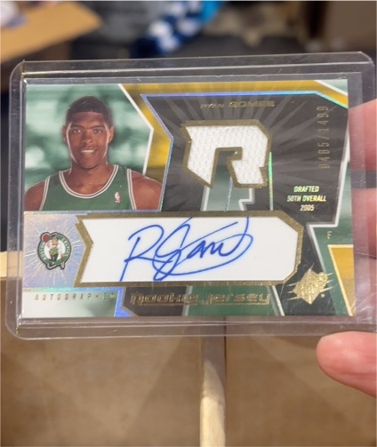 2005 SPx #140 Ryan Gomes — front