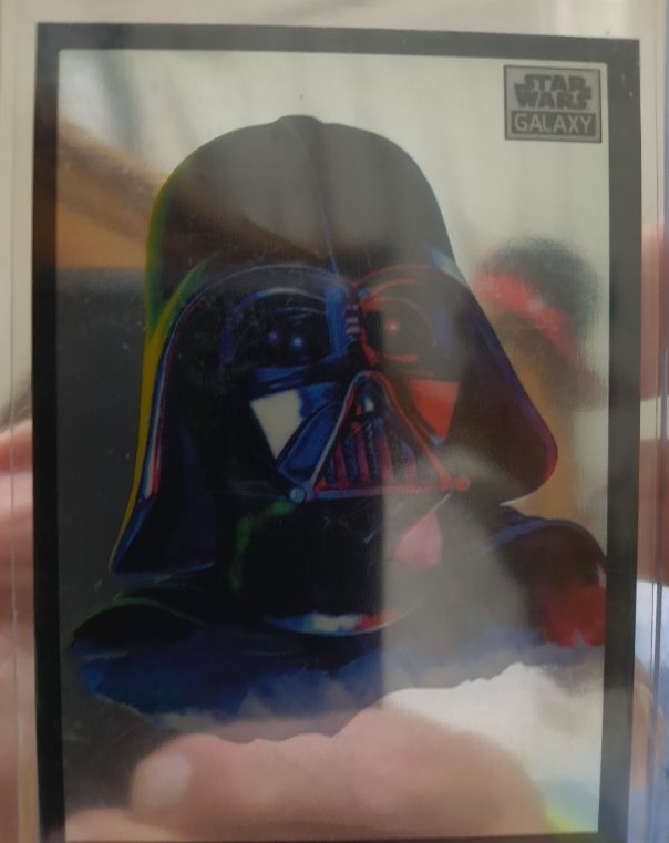 1977 Topps Star Wars Galaxy #1 Darth Vader — front