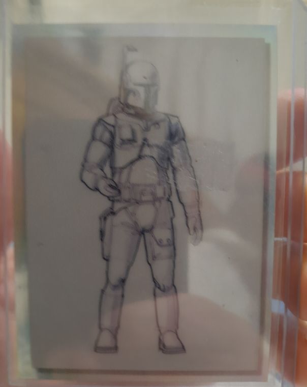 2010 Topps Star Wars Sketch Card Boba Fett — front
