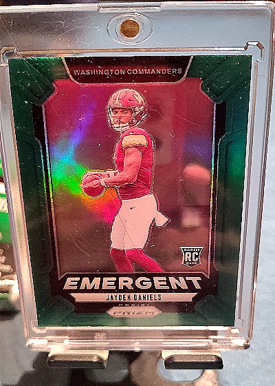 2023 Panini Prizm Emergent #EM-JD Jayden Daniels — front