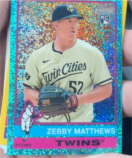 2022 Topps Heritage #52 Zebby Matthews — front