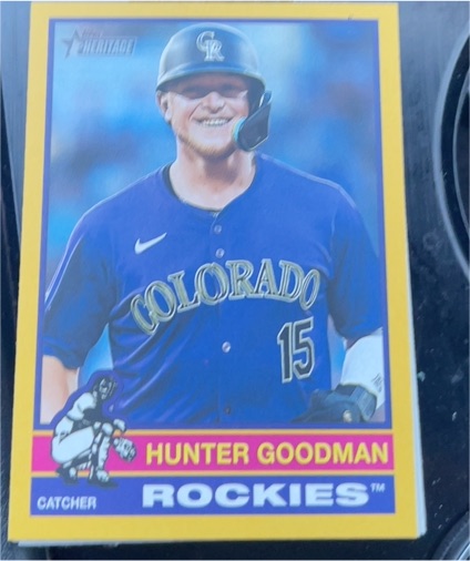 2023 Topps Heritage #15 Hunter Goodman — front