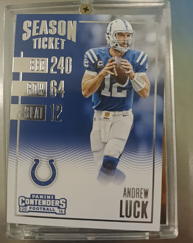 2016 Panini Contenders Season Ticket Andrew Luck — front
