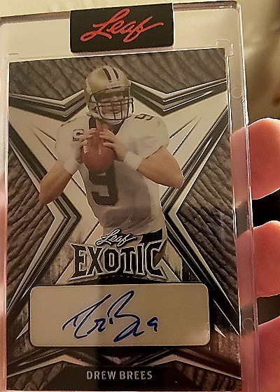 2020 Leaf Exotic Drew Brees — front