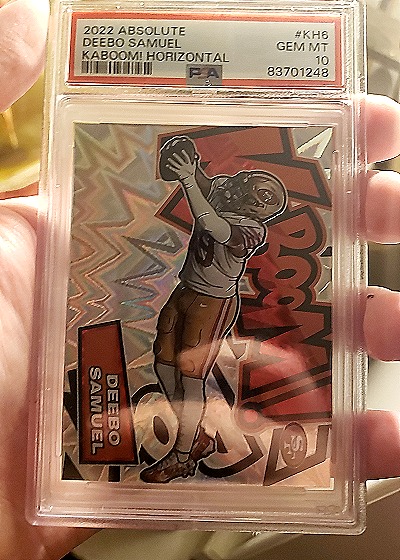 2022 Absolute Deebo Samuel Kaboom! Horizontal #KH6 — front