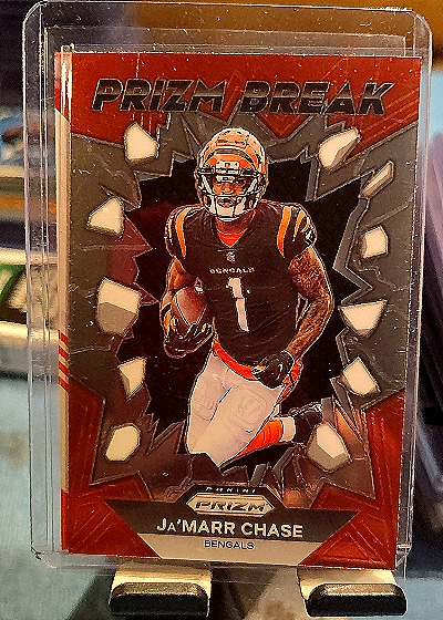2021 Panini Prizm Prizm Break #PB-JC Ja'Marr Chase — front