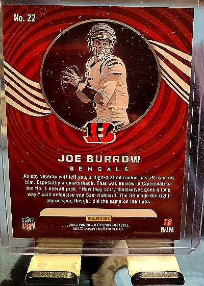 2023 Panini Illusions Football #22 Joe Burrow — back
