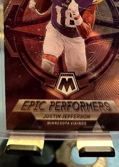 2023 Panini Mosaic Epic Performers #EPJJ Justin Jefferson — front