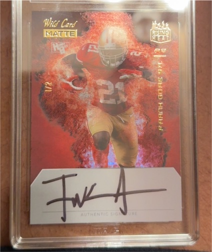 1997 Wild Card Matte #112 Frank Gore — front