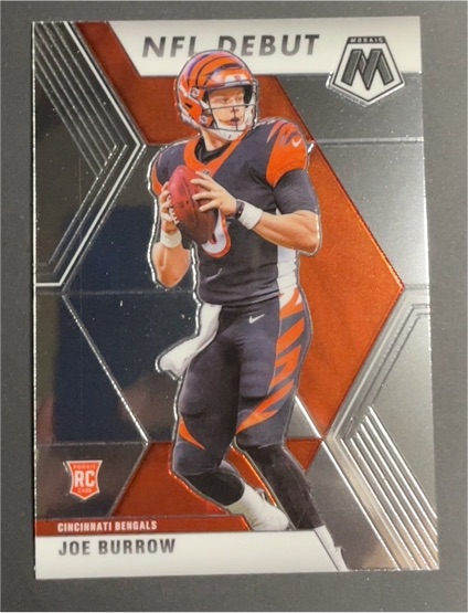 2020 Panini Mosaic NFL Debut Joe Burrow — front