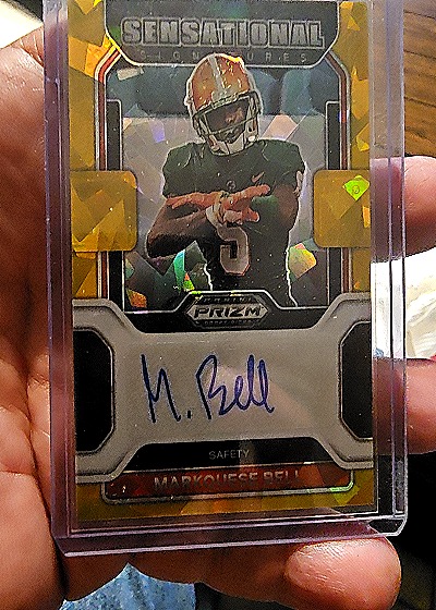 2021 Panini Prizm Sensational Signatures Markquese Bell — front
