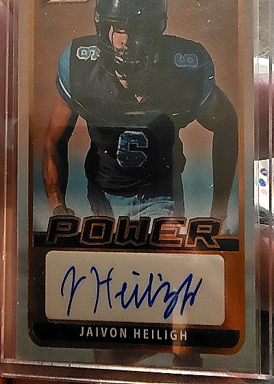 2020 Donruss Power Autographs #AP-JH Jaivon Heiligh — front