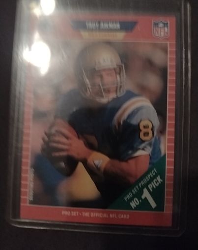 1991 Pro Set #1 Troy Aikman — front