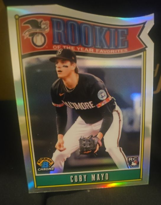 2022 Bowman Chrome Rookie of the Year Favorites #ROTY-CM Coby Mayo — front