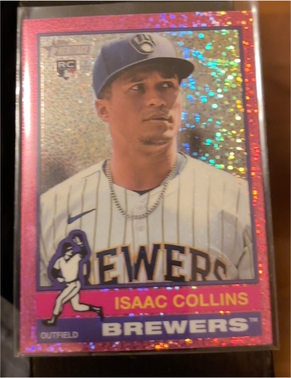 2021 Topps Heritage #TBD Isaac Collins — front