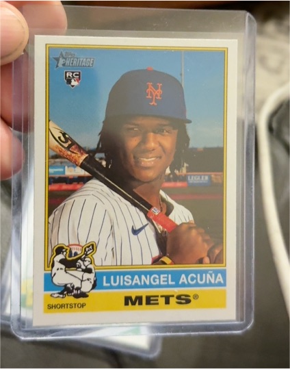 2023 Topps Heritage #RC Luisangel Acuña — front