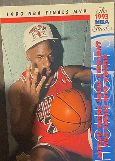 1993 Upper Deck NBA Finals MVP Michael Jordan — front