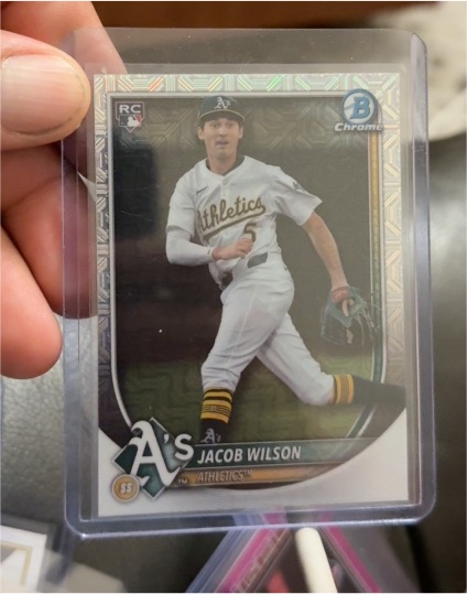 2021 Bowman Chrome #BCP-44 Jacob Wilson — front