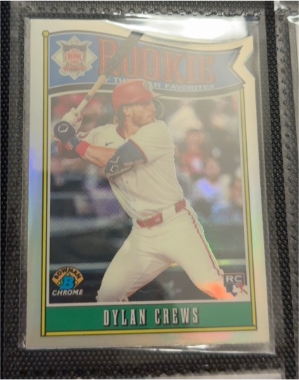 2022 Bowman Chrome Rookie Dylan Crews — front
