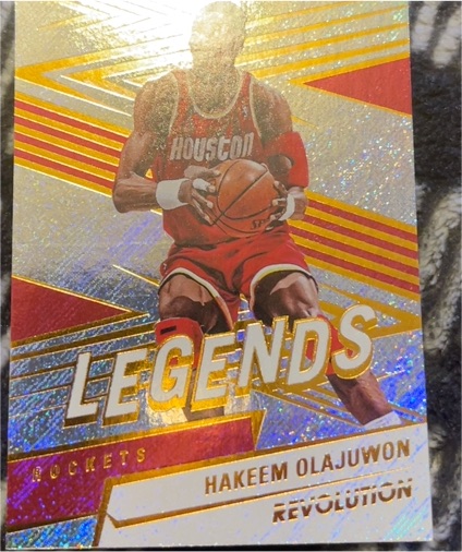 1997 Panini Revolution Legends Hakeem Olajuwon — front