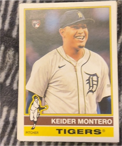 2022 Topps Heritage #TBD Keider Montero — front