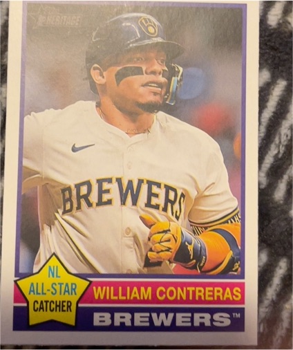 2023 Topps Heritage #H-1 William Contreras — front