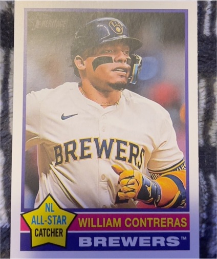 2023 Topps Heritage #NL All-Star William Contreras — front