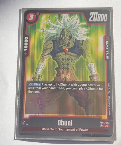 2020 Dragon Ball Super Card Game FB04-003 Obuni — front