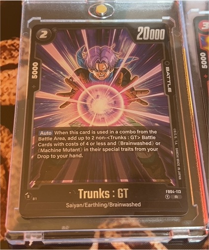 Dragon Ball Super Card Game FB04-113 Trunks : GT — front