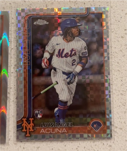 2025 Topps Chrome #56 Luisangel Acuna — front