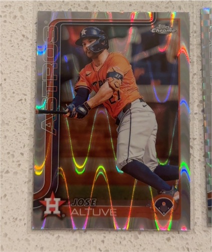 2025 Topps Chrome #77 Jose Altuve Houston Astros — front