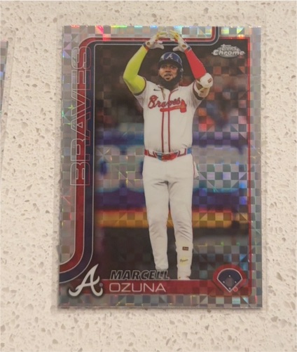 2025 Topps Chrome #250 Marcell Ozuna — front