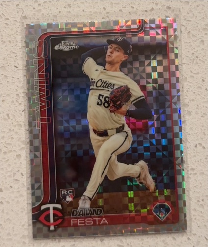 2025 Topps Chrome #178 David Festa — front
