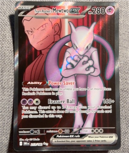 2025 Pokémon TCG Destined Rivals #213 Team Rocket's Mewtwo ex — front