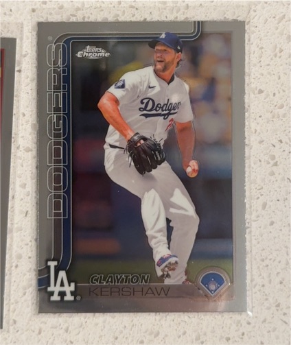 2025 Topps Chrome #88 Clayton Kershaw — front