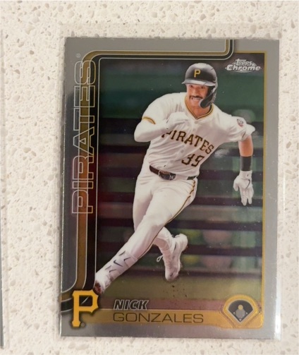 2025 Topps Chrome #222 Nick Gonzales — front