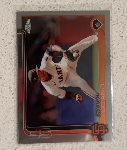 2025 Topps Chrome #191 Marco Luciano — front