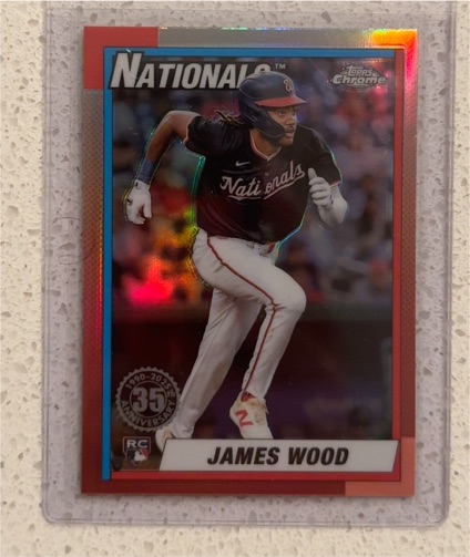 2025 Topps Chrome 35th Anniversary #90CB-15 James Wood — front