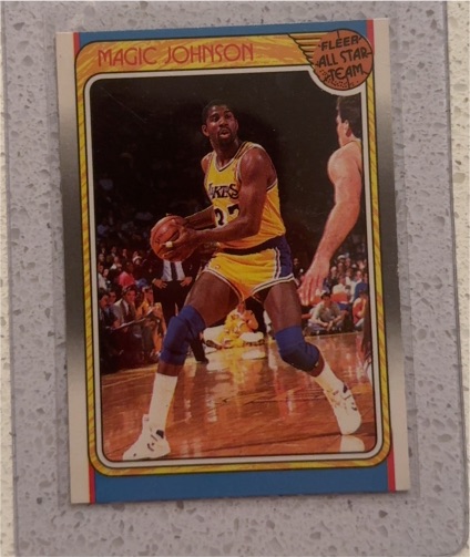1988-89 Fleer #123 Magic Johnson — front