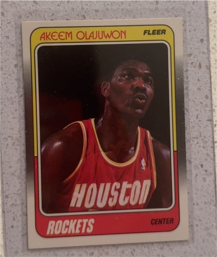 1988-89 Fleer #53 Akeem Olajuwon — front