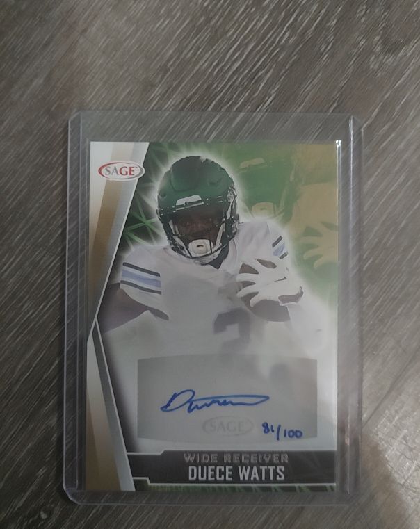 2022 Sage High Series Autographs #A-DW Duece Watts — front