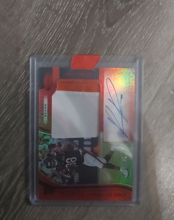 2019 Panini Certified Freshman Fabric Signatures Orange Holo #214 Treeman Faulk — front