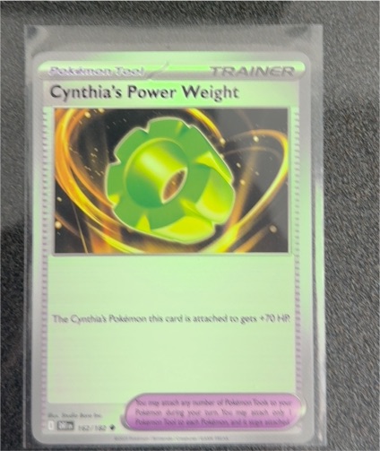 2025 Pokémon Destined Rivals #162 Cynthia's Power Weight — front