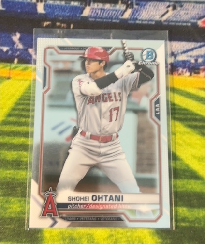 2021 Bowman Chrome #27 Shohei Ohtani — front