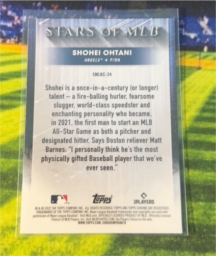 2022 Topps Stars of MLB #SMLB-24 Shohei Ohtani — front