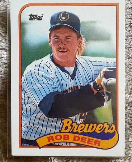 1989 Topps #364 Rob Deer Milwaukee Brewers — front